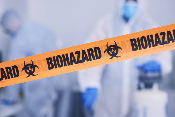 Professional Biohazard Cleanup technician working in Monterey, CA
